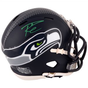 Russell Wilson Seattle Seahawks Autographed Riddell Speed Mini Helmet