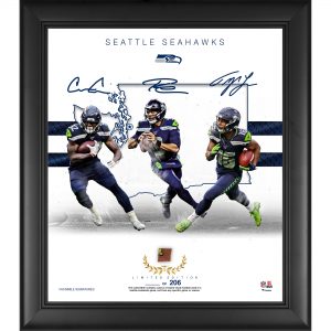 Seattle Seahawks Collage with a Piece of Game Used Football