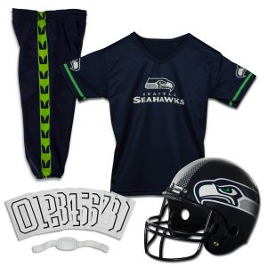 Seattle Seahawks Franklin Sports Youth Deluxe Uniform Set