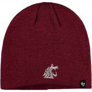 ’47 Washington State Cougars Crimson Logo Knit Beanie