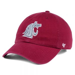 Washington State Cougars ’47 Clean Up Adjustable Hat – Crimson