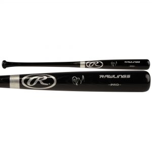 Autographed Seattle Mariners J.P. Crawford Rawlings Black Big Stick Bat