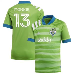 Jordan Morris Seattle Sounders FC adidas Youth 2020 Forever Green Replica Player Jersey