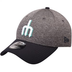 Men’s Adult Seattle Mariners New Era Heathered 39THIRTY Shadow Tech Flex Hat