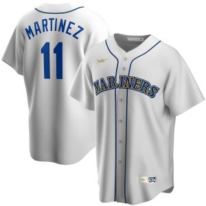 Men’s Seattle Mariners Edgar Martinez Nike White Home Cooperstown Collection Replica Player Jersey
