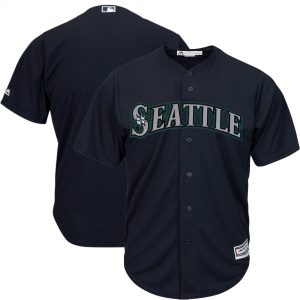 Men’s Seattle Mariners Majestic Navy Official Cool Base Jersey