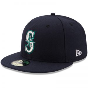 Men’s Seattle Mariners New Era Navy Authentic Collection On Field 59FIFTY Fitted Hat