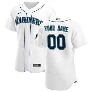 Men’s Seattle Mariners Nike White 2020 Home Authentic Custom Jersey