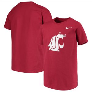 Nike Washington State Cougars Youth Crimson Cotton Logo T-Shirt