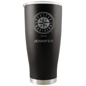 Seattle Mariners Black 20oz. Personalized Etched Tumbler