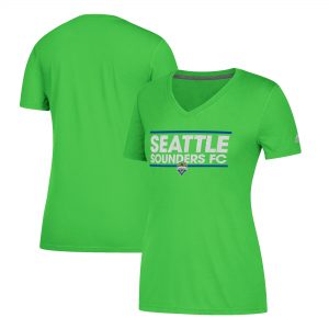 Seattle Sounders FC adidas Women’s Dassler Pattern V-Neck T-Shirt