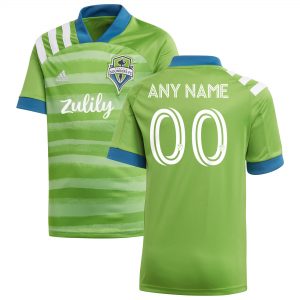 Seattle Sounders FC adidas Youth 2020 Forever Green Custom Replica Jersey