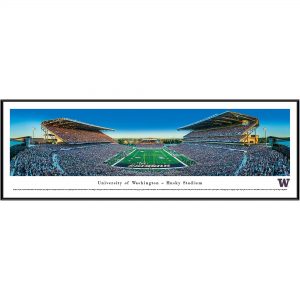 Washington Huskies 13″ x 40″ Husky Stadium Standard Frame Panorama