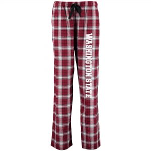 Washington State Cougars Women’s Crimson Flannel Pajama Pants