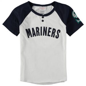 Youth Seattle Mariners White/Navy Game Day Jersey T-Shirt